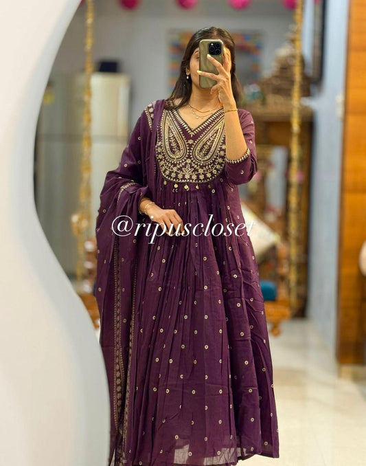 Dreamy Elegant Graceful A-Line Traditional Charm Dupatta Set