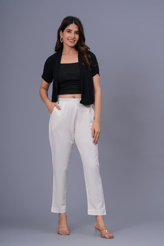 Elegant Cotton Women Pants