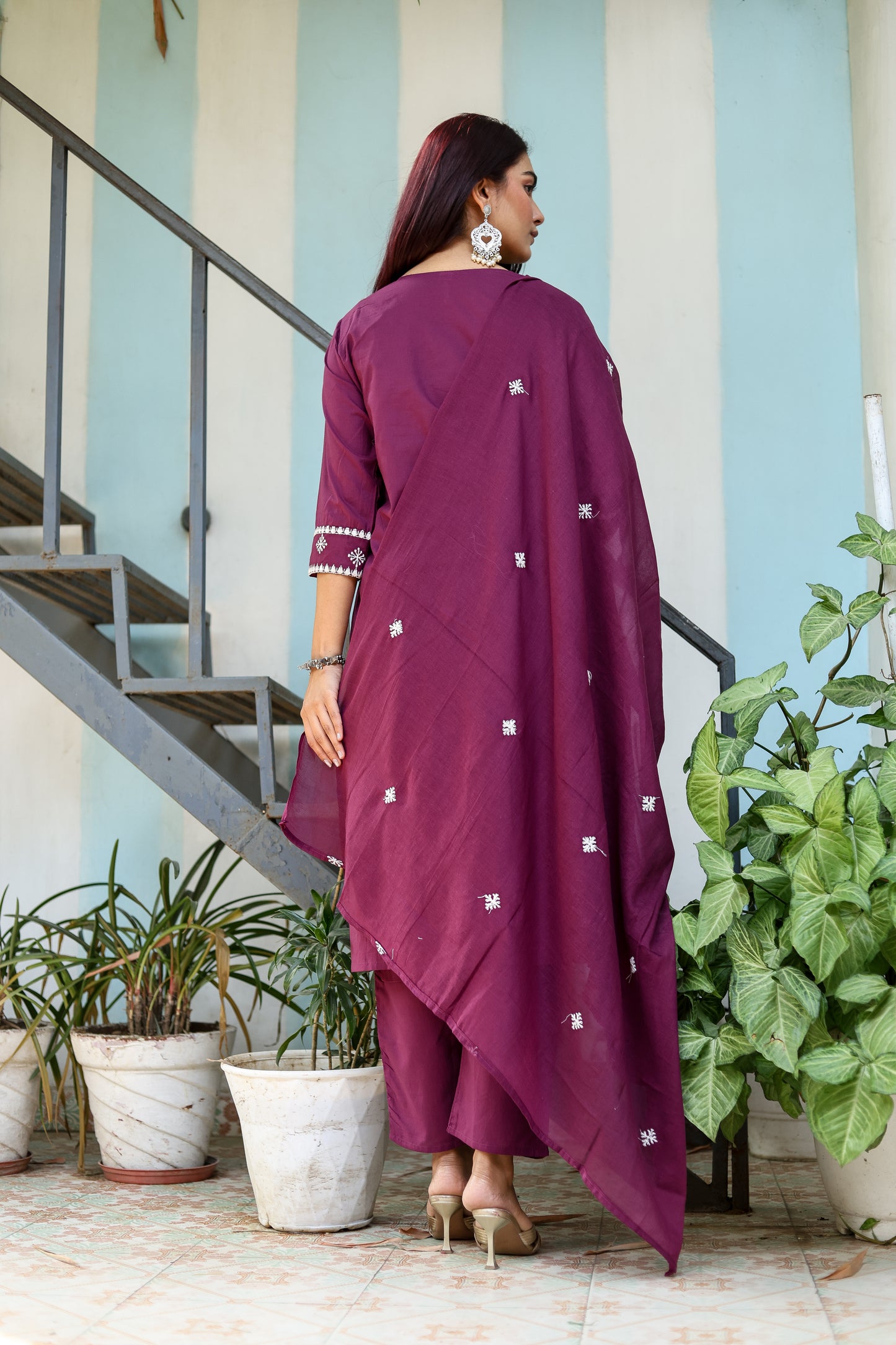 Ready-to-Wear 3-Piece Ethnic Suit Kurti, Pant, Dupatta