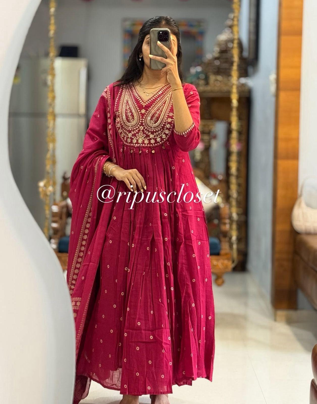 Dreamy Elegant Graceful A-Line Traditional Charm Dupatta Set