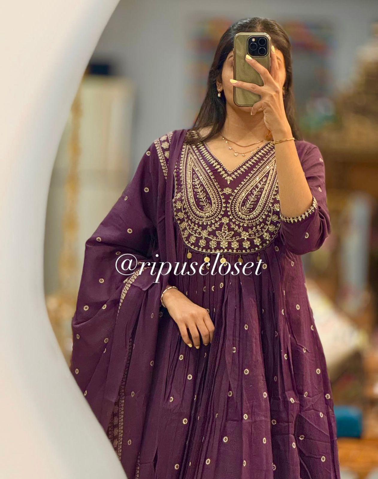 Dreamy Elegant Graceful A-Line Traditional Charm Dupatta Set