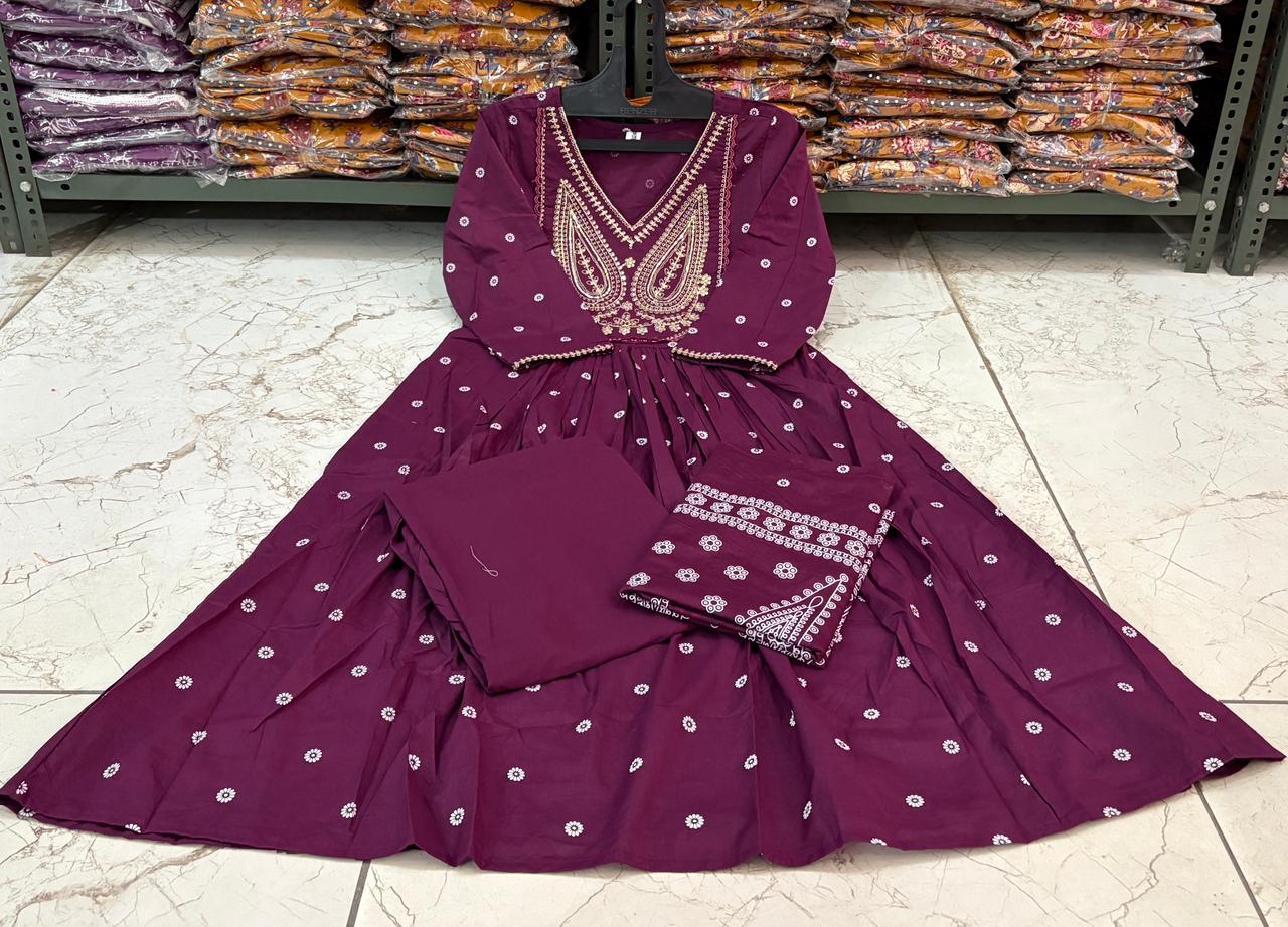 Dreamy Elegant Graceful A-Line Traditional Charm Dupatta Set