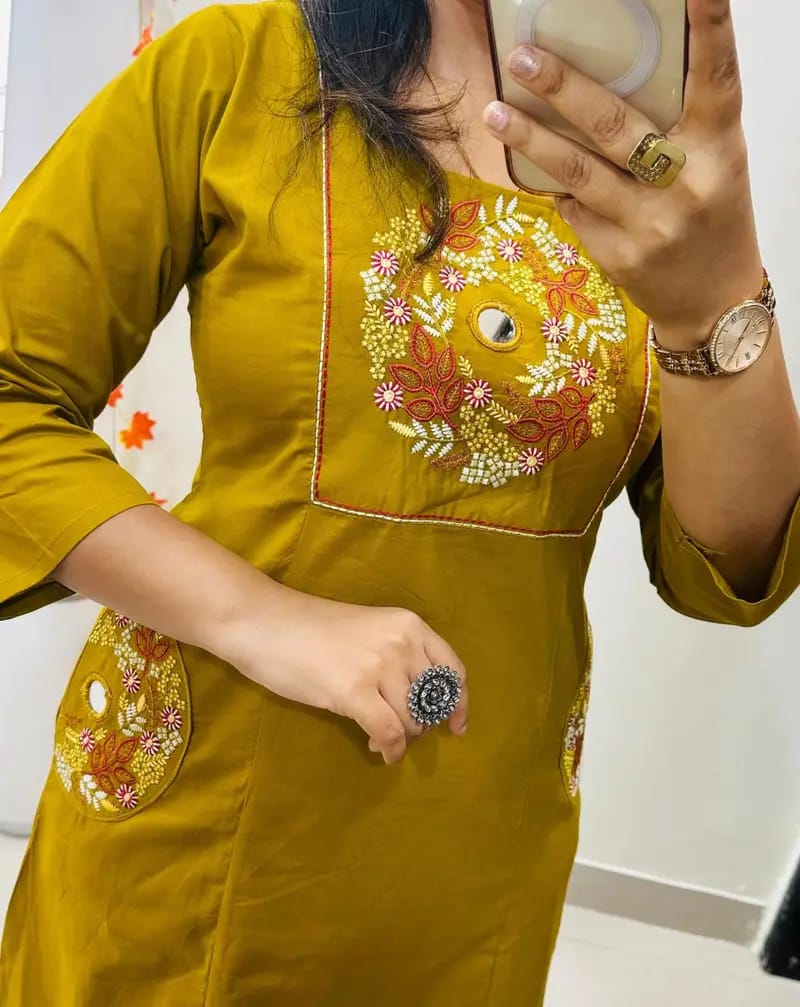 Elegant casual Women Kurta pant Set