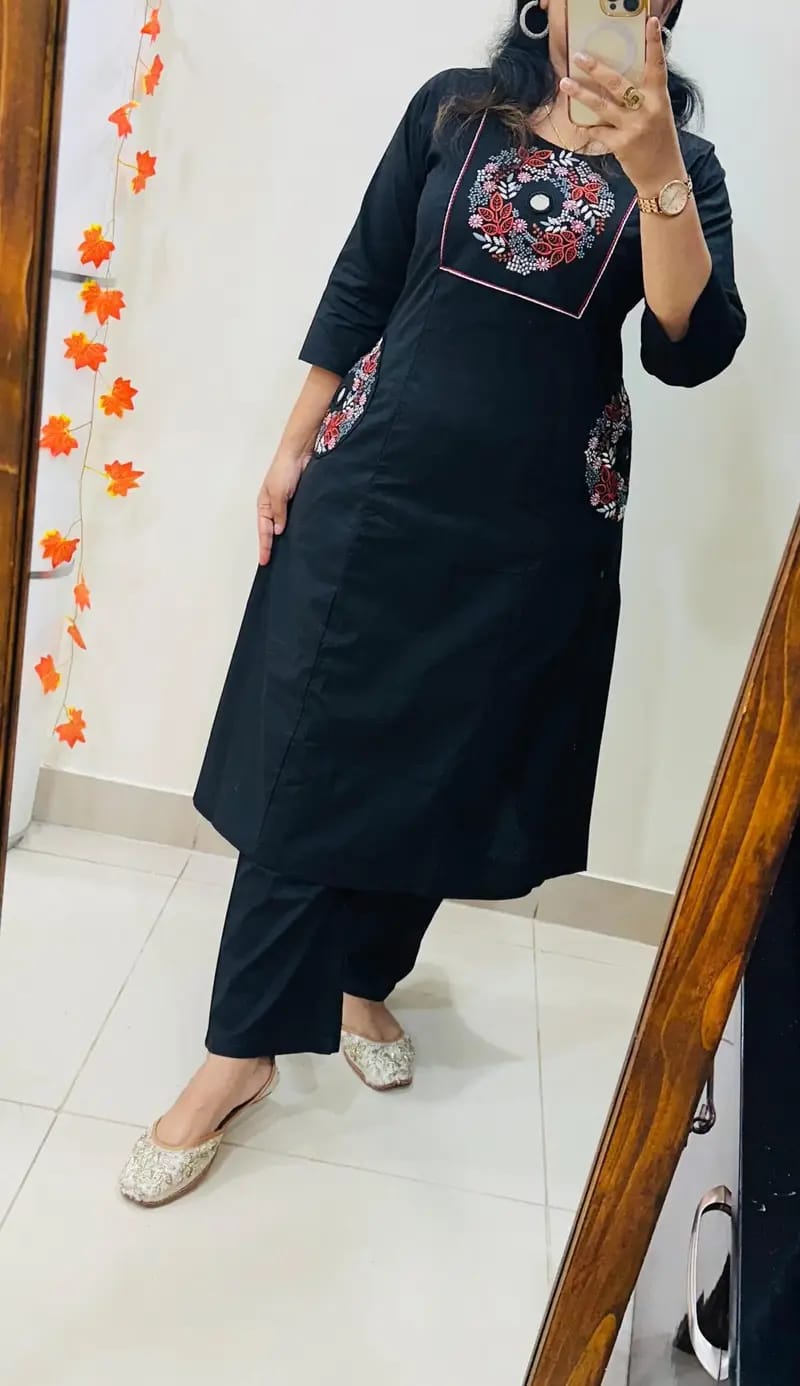 Elegant casual Women Kurta pant Set