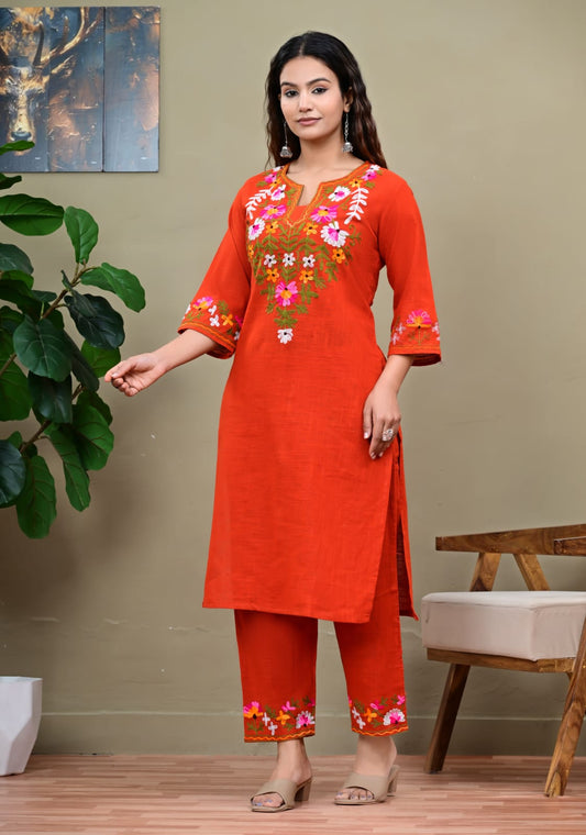 Lime Luxe Floral Kurta Set