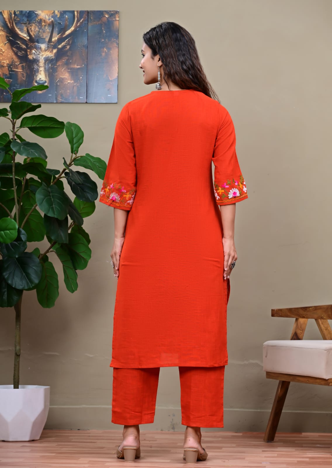 Lime Luxe Floral Kurta Set