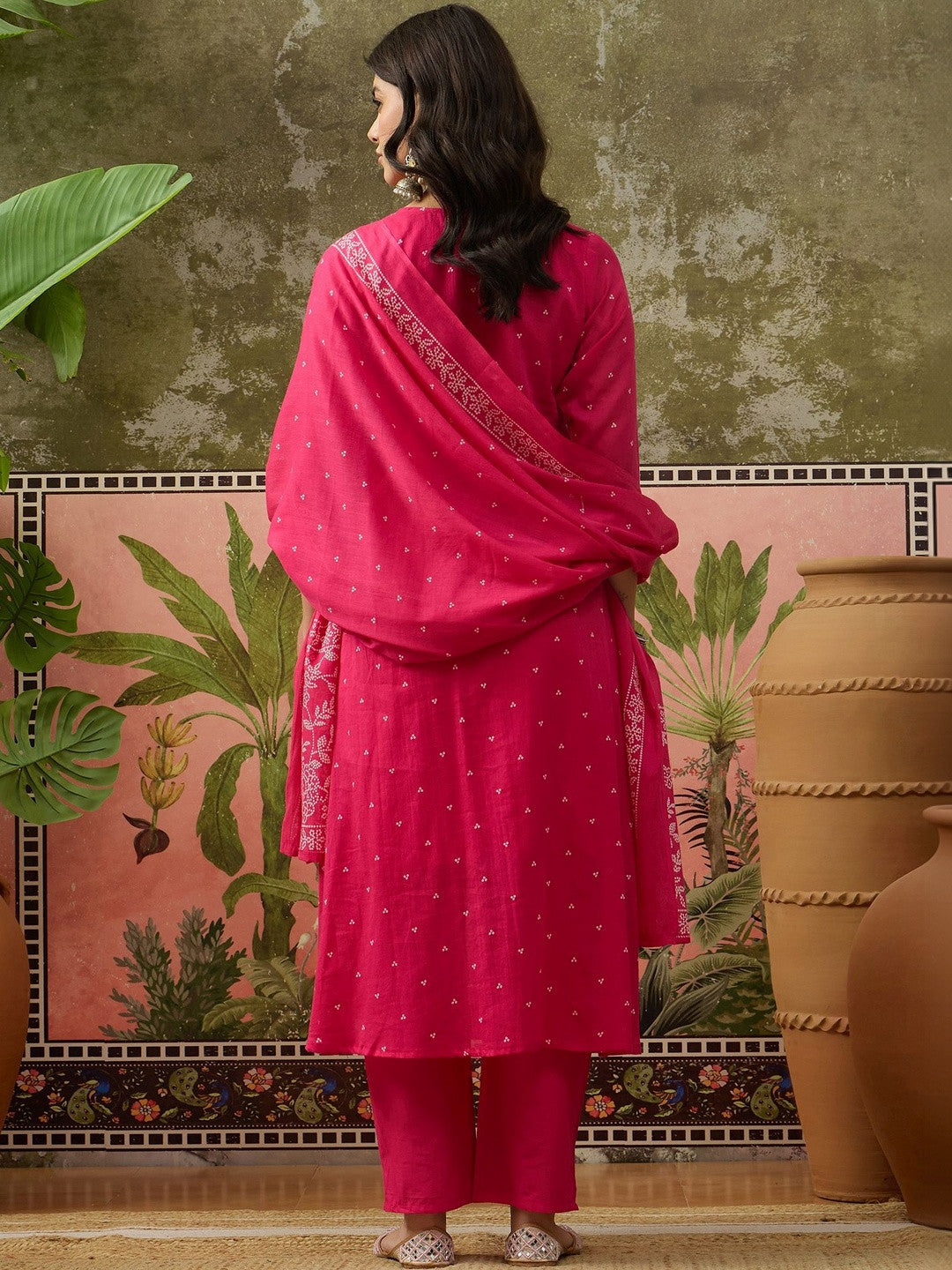 Ready-to-Wear 3-Piece Ethnic Suit Kurti, Pant, Dupatta