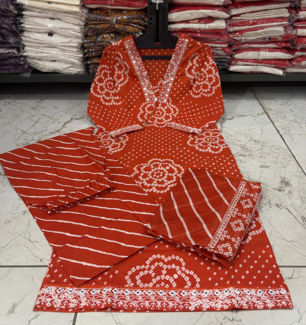 Women Traditional Look Kurta Pant Dupatta Set