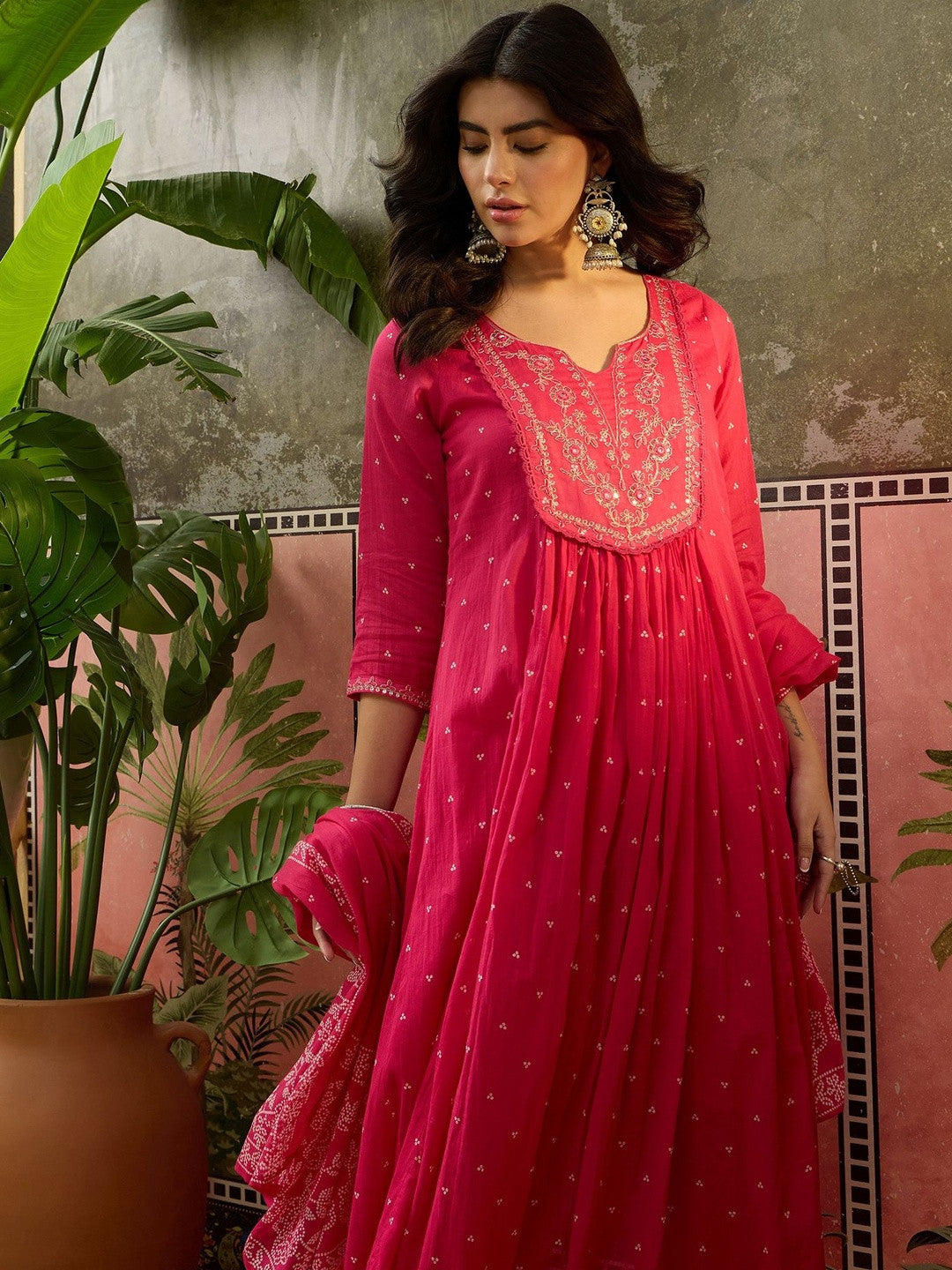 Ready-to-Wear 3-Piece Ethnic Suit Kurti, Pant, Dupatta